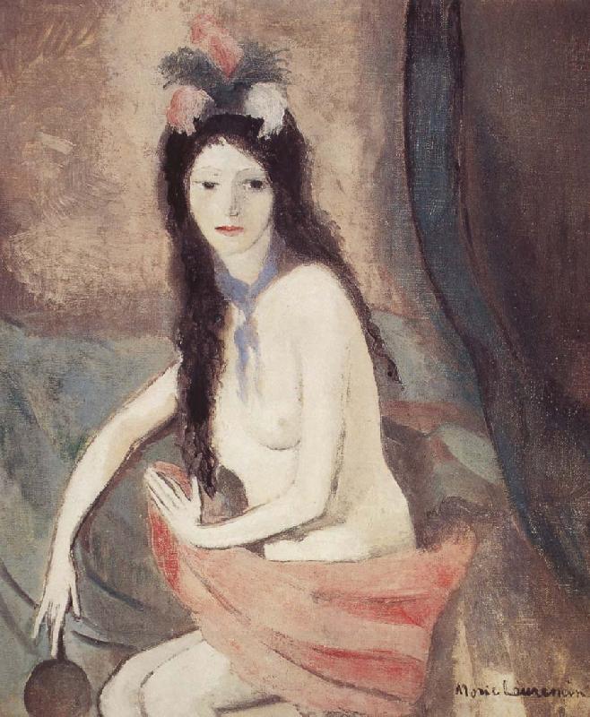 Marie Laurencin The naked woman holding a piece of mirror China oil painting art